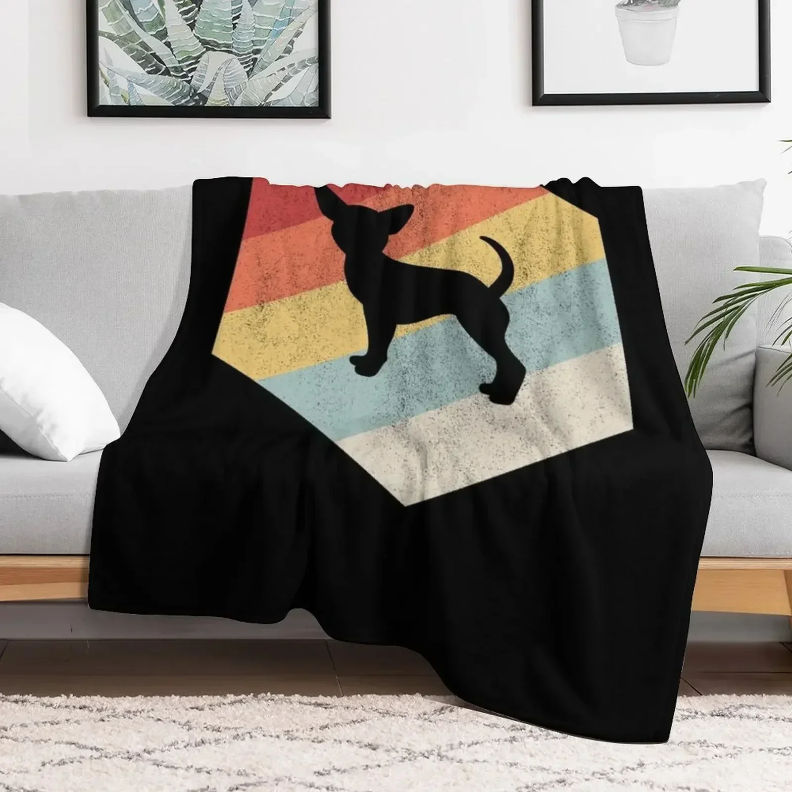 Чихуахуа собака искусство ретро винтажные забавные подарки Чиваваи пледы