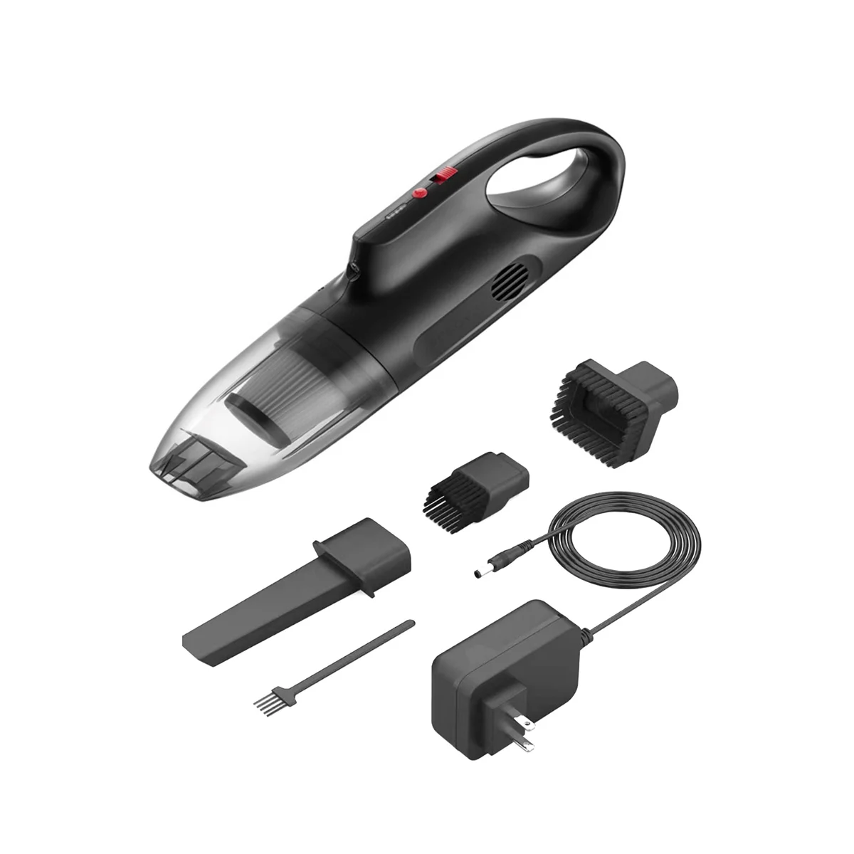

Hand Vacuuming Cordless Rechargeable-10K PA Strong Suction Car Vacuum Cordless Rechargeable Black US Plug