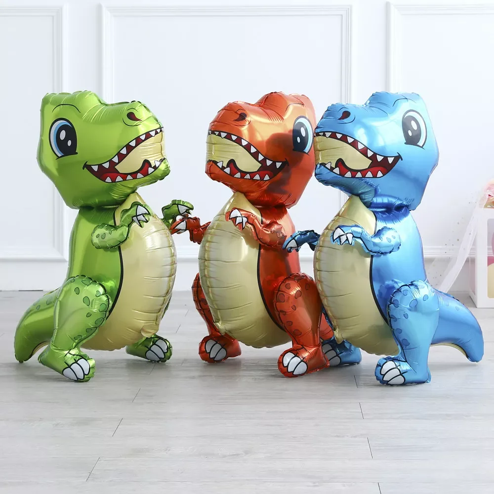 

2022 Giant Assemble Dinosaur Foil Balloon Animal Balloons Childrens Dinosaur Birthday Party Decorations Balloon Kids Toys