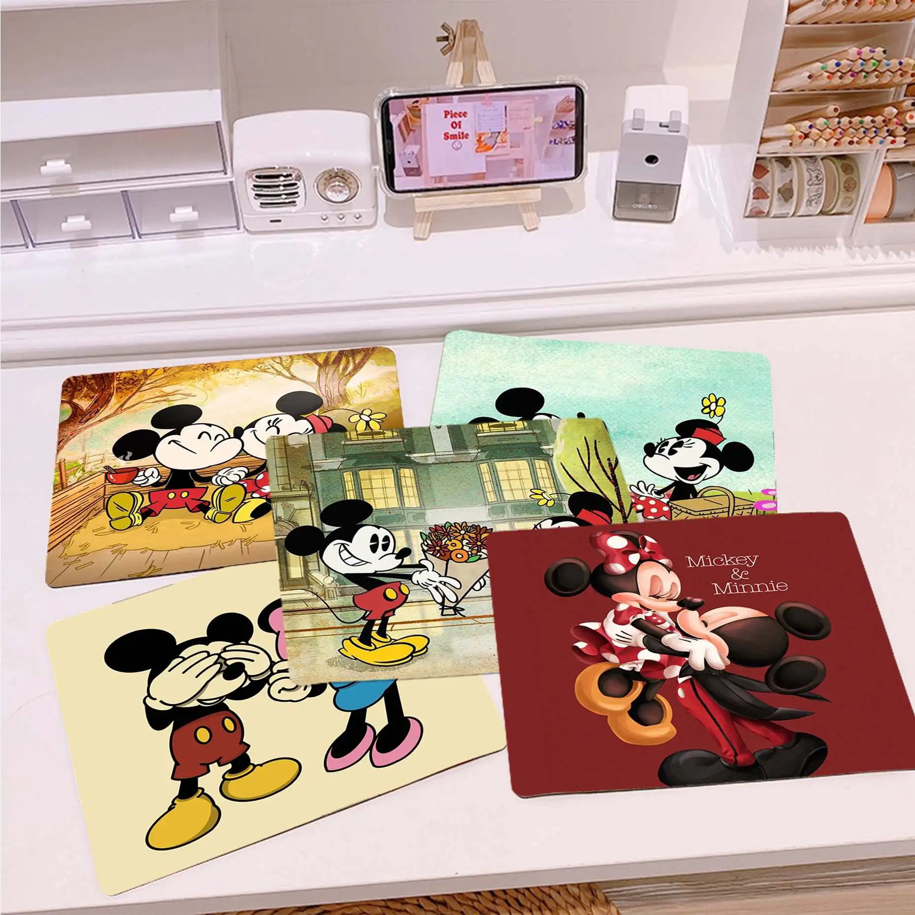 

Cool New Disney Mickey Minnie Couples Love Laptop Computer Mousepad Top Selling Wholesale Gaming Pad mouse