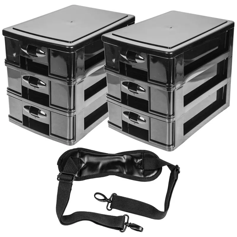 Makeup Artist Soft Rolling Trolley Cosmetic Case with Free Set of Mesh Bags - Head Turner