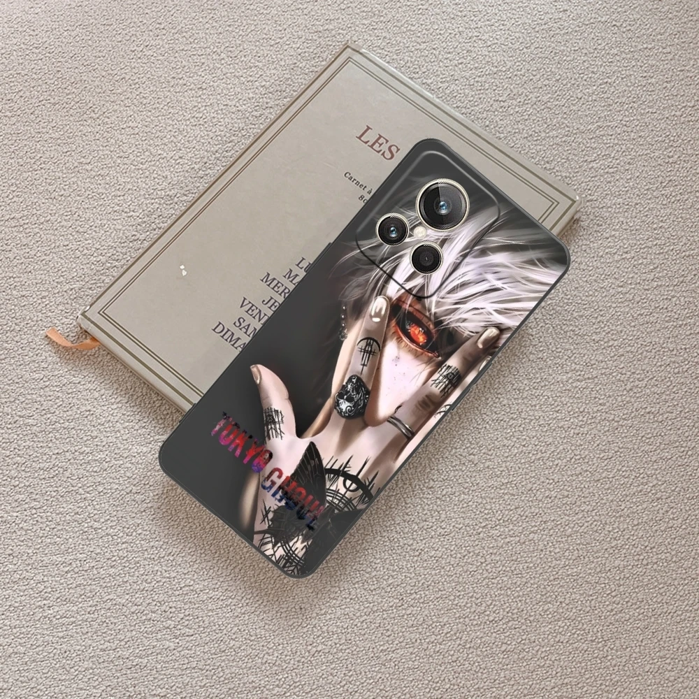 Чехол для телефона с рисунком Токийский Гуль искусственная кожа Realme GT 2 9i 8i 7i Pro X50