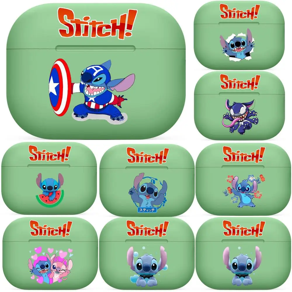 

Disney Stitch For Airpods pro 3 case Protective Bluetooth Wireless Earphone Cover Air Pods airpod case air pod cases green 1 2