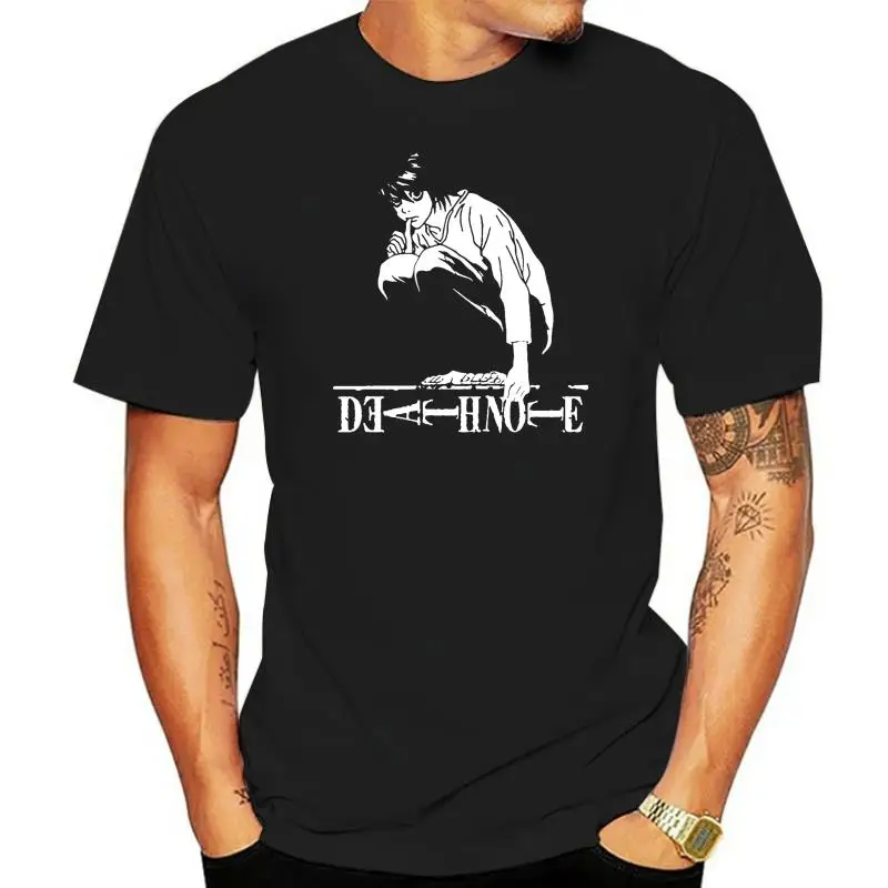 

Death Note Ryuk L Light Yagami Anime Manga T Shirt Tee High Quality Tee Shirt