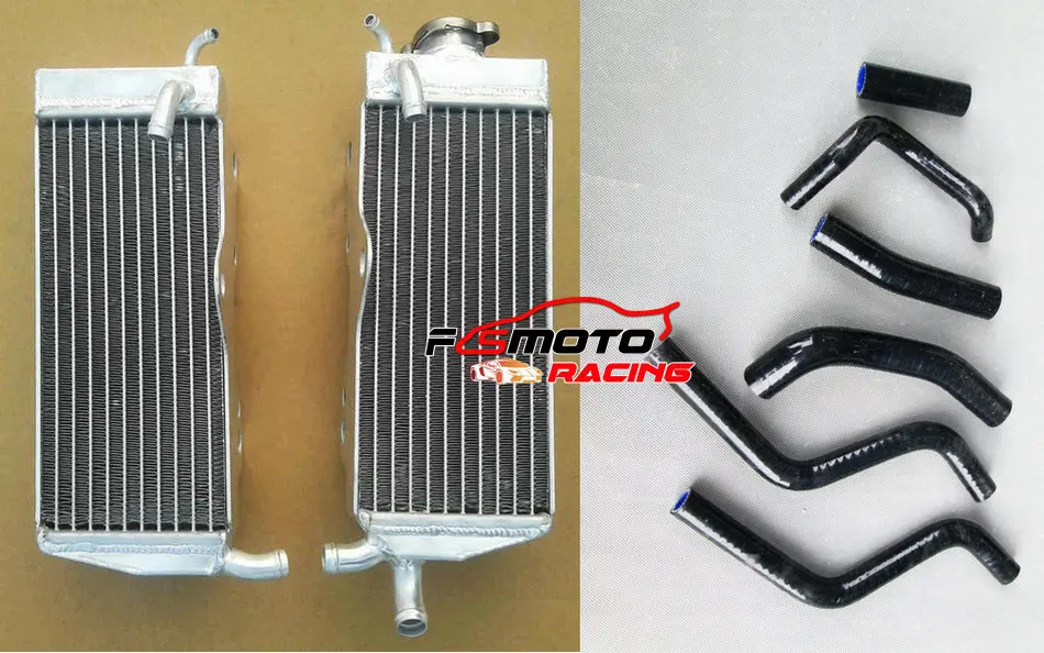 Фото Алюминиевый радиатор + силиконовый шланг для HONDA CR250R CR250 CR 250R CR250 R 1988-1989 годов выпуска №4