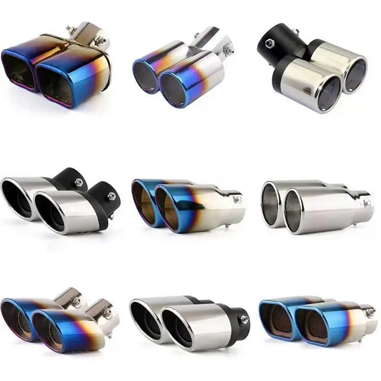 

Car Tail Throat Exhaust Pipe Tail Throat Universal Exhaust Stainless Steel Exhaust Hood Exhaust Pipe Rattle Muffler Modification