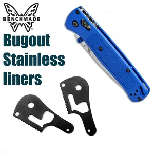 1 pair Benchmade 535 Full Sized BUGOUT  Locking steel lining - Stainless steel