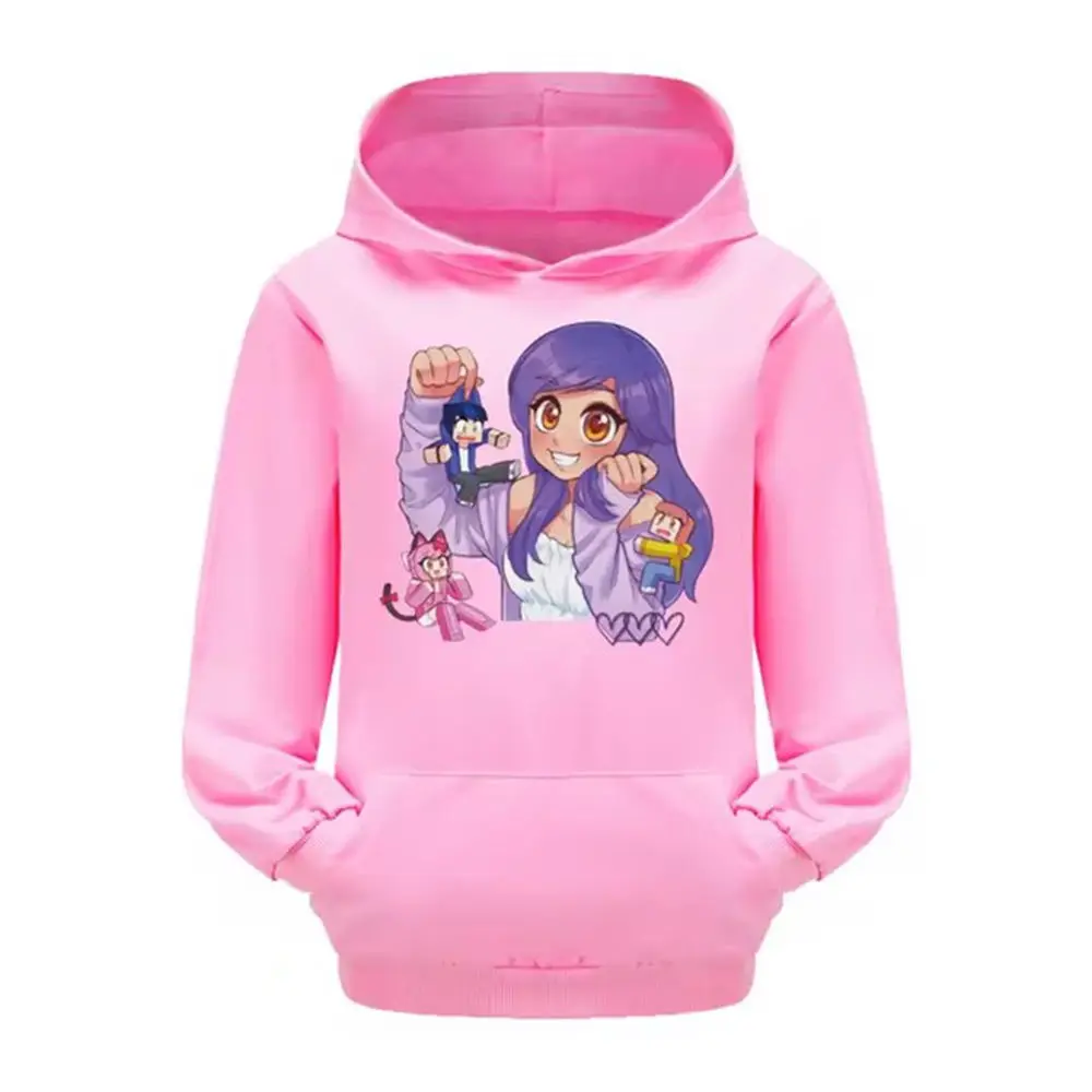 Толстовка с капюшоном аниме-принтом афмау детские осенние толстовки для