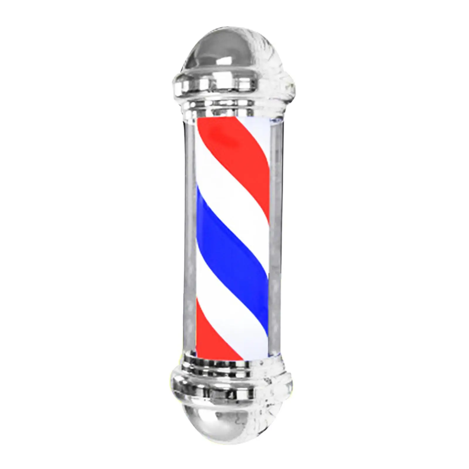Barber Shop Pole Red Blue White Rotating Light Downlights Neon Signs Sign Lamp Wall Mounted LED Lights for Hair Salon Outdoor