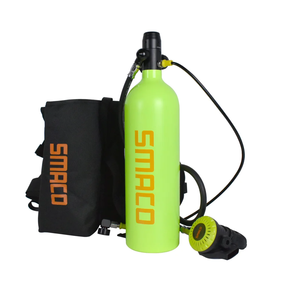 

Smaco S700 2L Mini Scuba Diving Equipment Diving Bottle Scuba Tank Oxygen Cylinder Snorkeling Set Scuba Diving Refillable Design