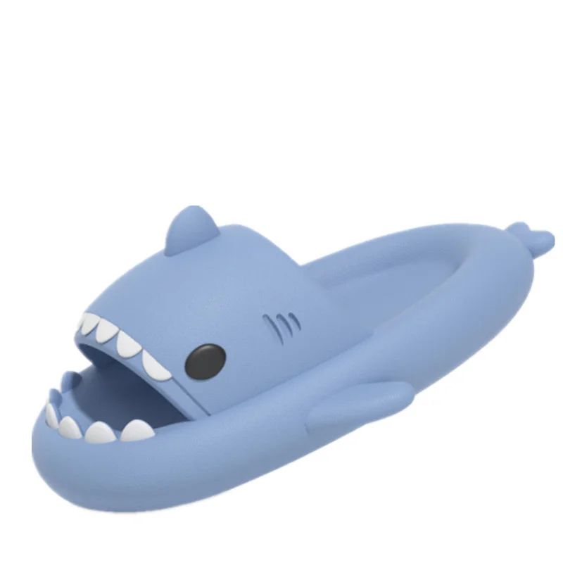 Indoor Household Home Shark Slippers Female 2022 Summer Man Women Couples Soft Cartoon Funny Bottom Anti-skid Flip Flops Sandals