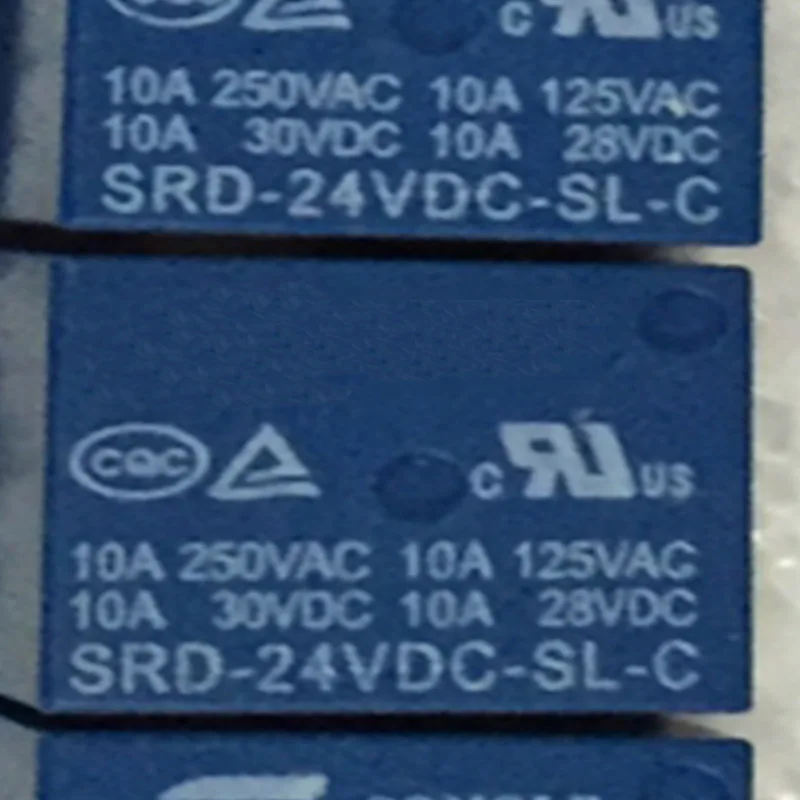 

5PCS 24V Relay SRD-24VDC-SL-C 10A 5Pins DC24V Mini Power Relay