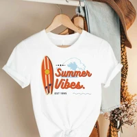 summers 3xl kawaii beach sun print graphic tee blusas mujer de moda 2022 verano y2k top shirts for women graphic t shirts