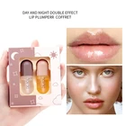 Дневная Ночная Имбирная Мятная жидкость для увеличения объема губ и повышения питательности и увлажнения набор для губ коробка для увеличения объема губ