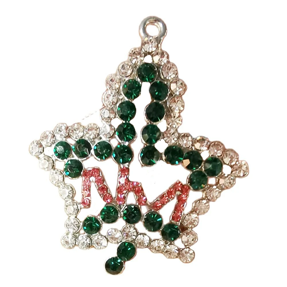 

10Pcs Rhinestone Letter Maple Leaf Charms DIY Jewelry Women Accessories