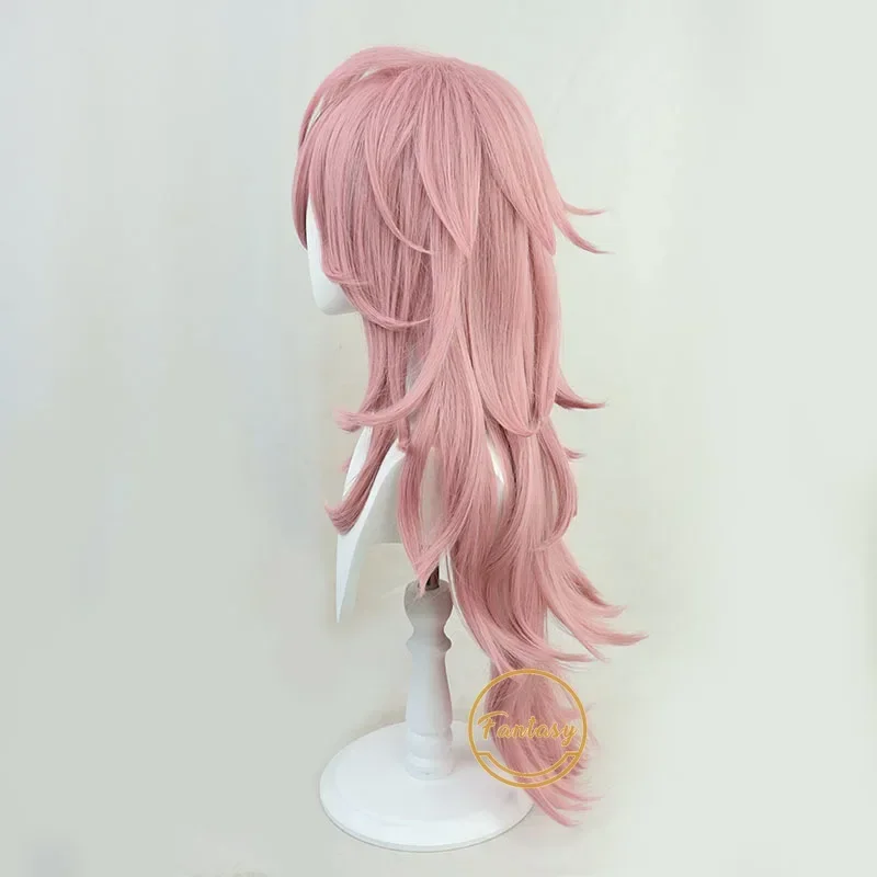 Парик Yayoi Kusakabe аниме Tenkuu Shinpan High-Rise Inasion косплей длинные розовые волосы