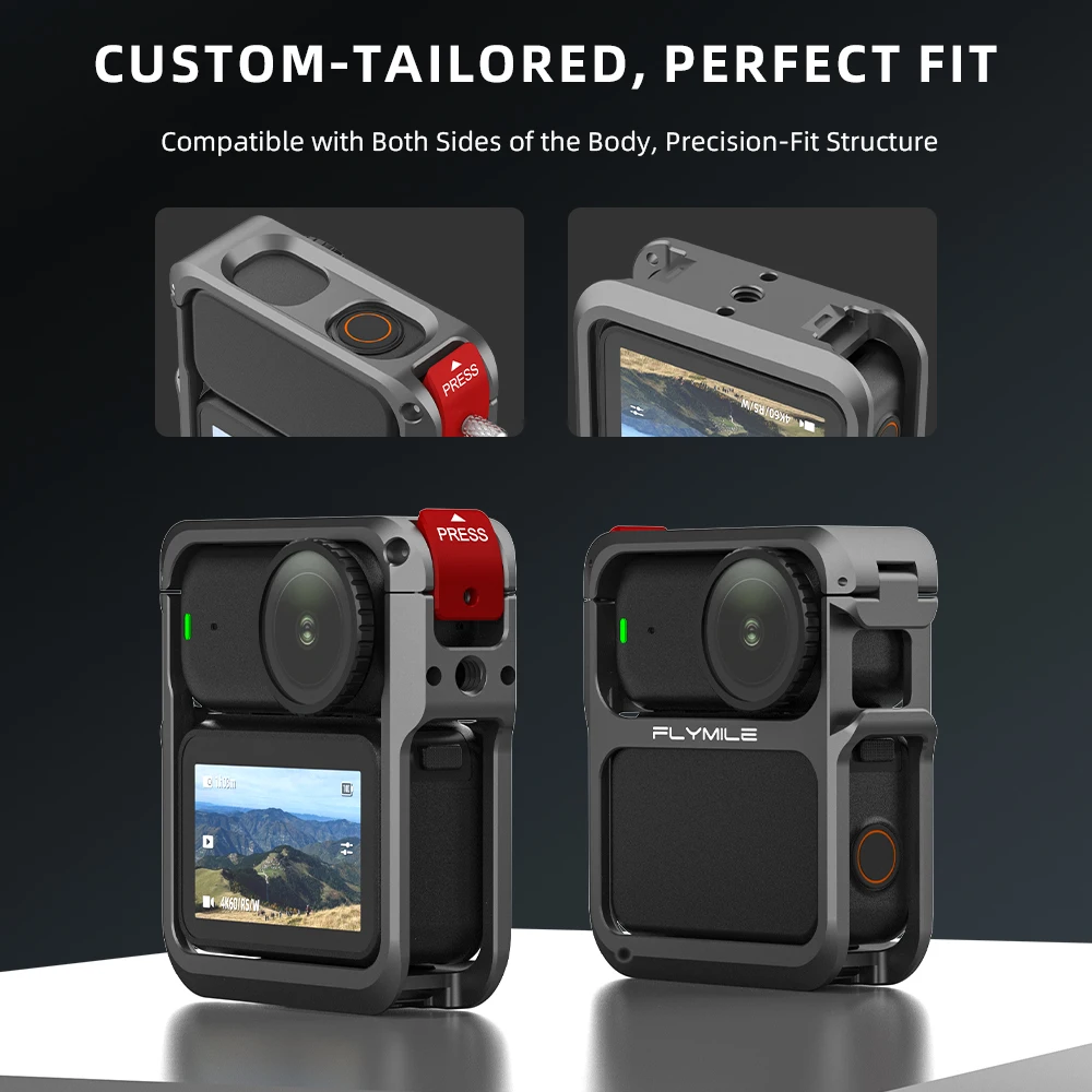 Фото Металлическая клетка Flymile для камеры DJI Osmo Nano, защитная рамка, корпус из алюминиевого сплава, аксессуары для камеры №4