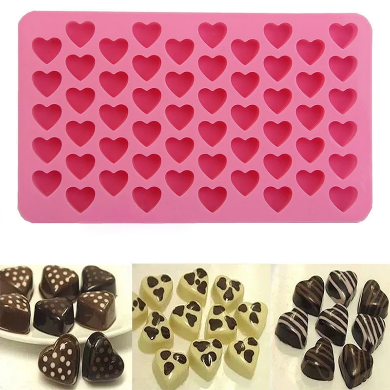 

Mini Heart Mold Silicone Ice Cube Tray DIY Chocolate Fondant Mould 3D Pastry Jelly Cookies Baking Cake Decoration Tools Kitchen