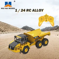 huina 1568 rc dumper remote radio controlled alloy dump truck tractor 2 4ghz model engineering vehicle excavator toy for kids