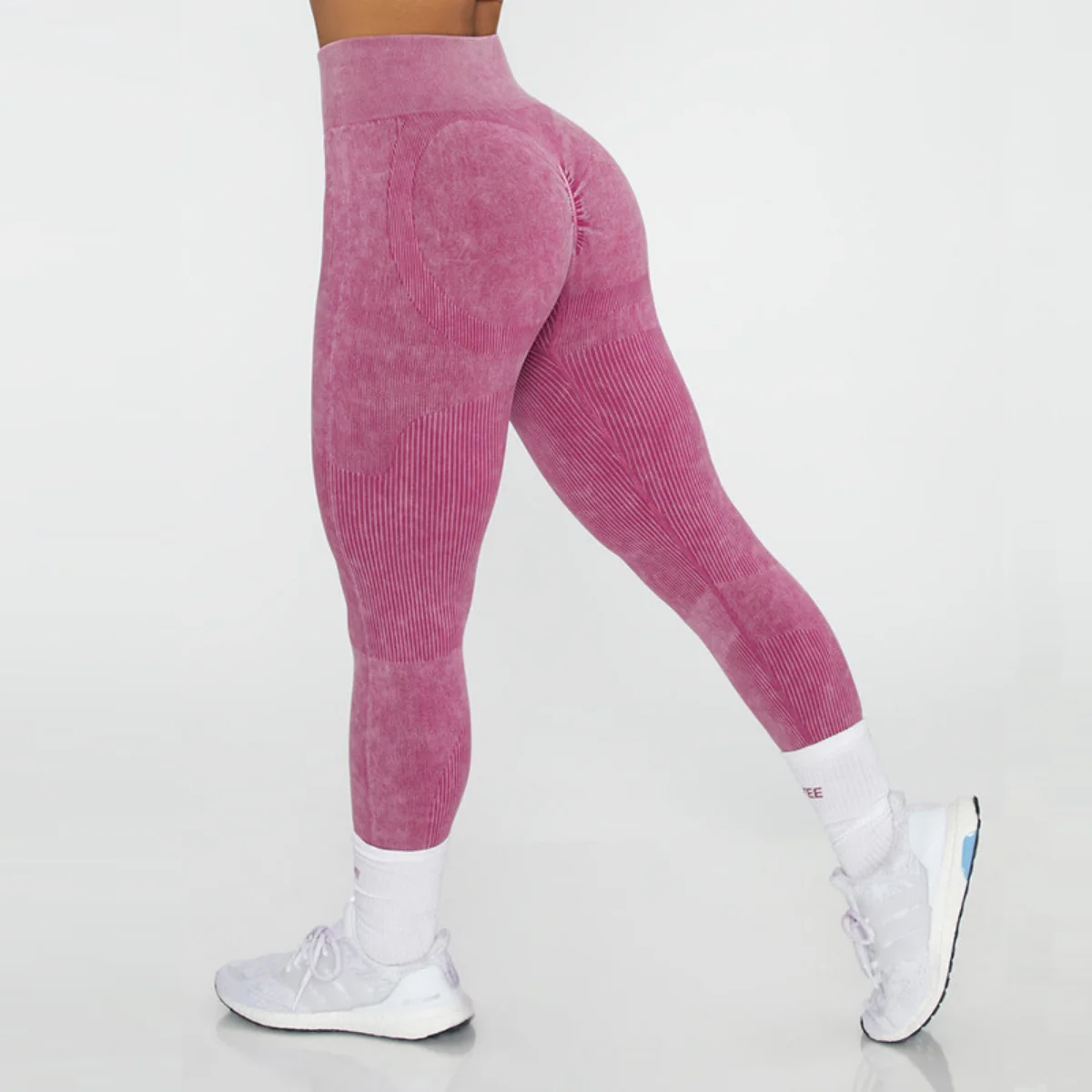 New Seamless Sand-washing High Waist and Hip Lifting Yoga Pants Women's Tight-fitting Outdoor Quick-drying Sports Fitness Pants