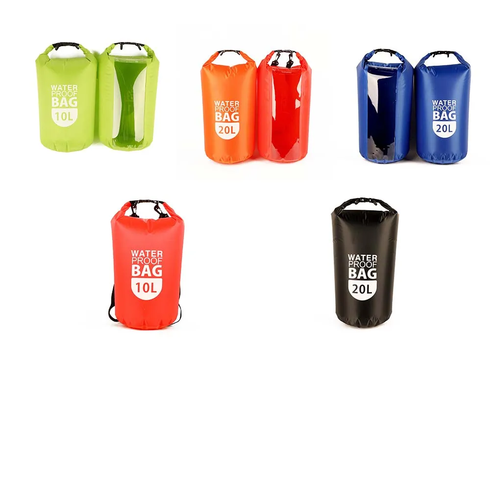 

Outdoor Dry Bag Double Handbag One Shoulder Large Capacity Boating Storage Bags Accessories Red 10L Single Shoulder