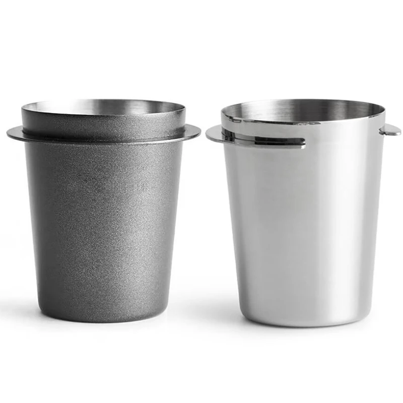 

Кружка-дозатор из нержавеющей стали, 2 шт., кофейная кружка, питатель для пудры, черный и серебристый