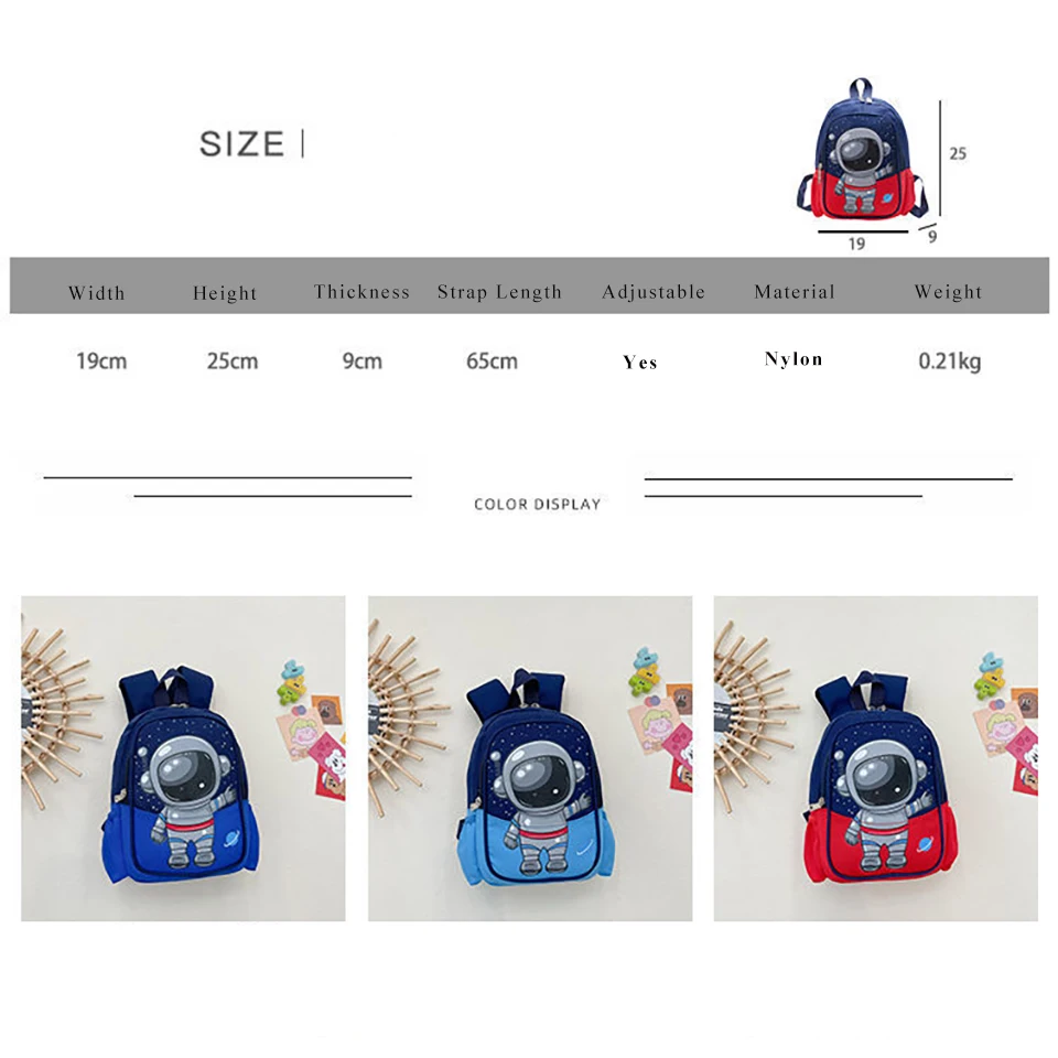 Kindergarten Schoolbag Fashion All-match Toddler Backpack Cute Western Bag for Boys Girls Travel Lightweight Backpack School Bag