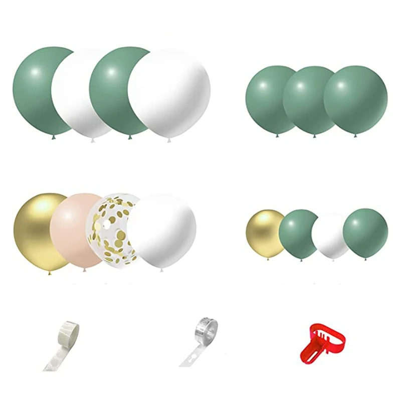 

117Pcs Avocado Green Balloon Garland Arch Set,Balloon Set Suitable For Baby Shower Birthday,Wedding Bridal Shower Party