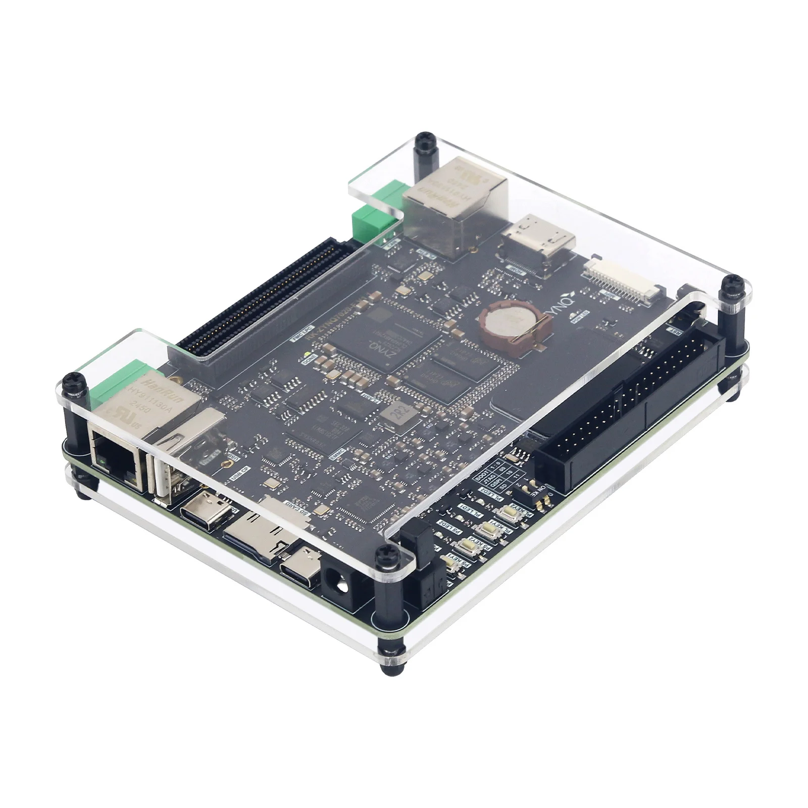Фото Плата разработки HamGeek RK-ZYNQ7020-F ZYNQ7020 для FPGA FMC с 40-контактным интерфейсом ввода/вывода, поддержка дополнительной карты AD9361 №4