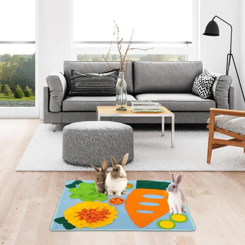 Коврик для сбора кроликов | Интерактивная игра кормления от скуки подушка