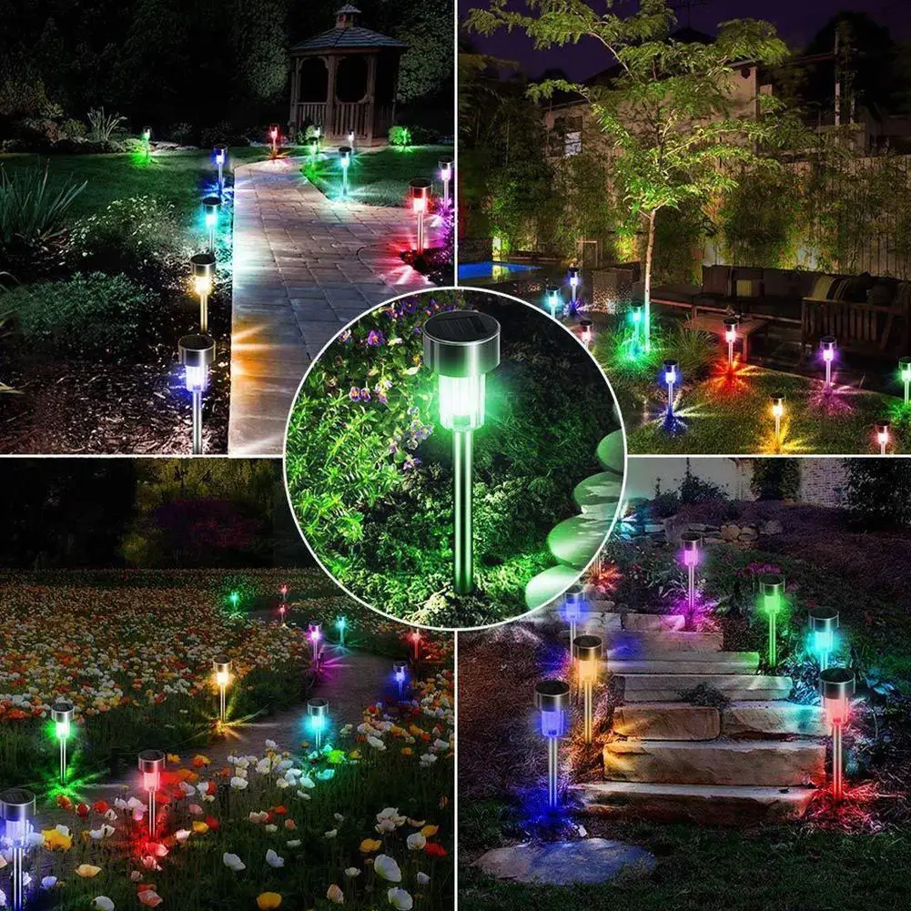 

10 Pcs/set Led Solar Garden Lights Solar Powered Lamp Landscape Patio Lawn Lighting Outdoor Light Waterproof Night Pathway X3q2