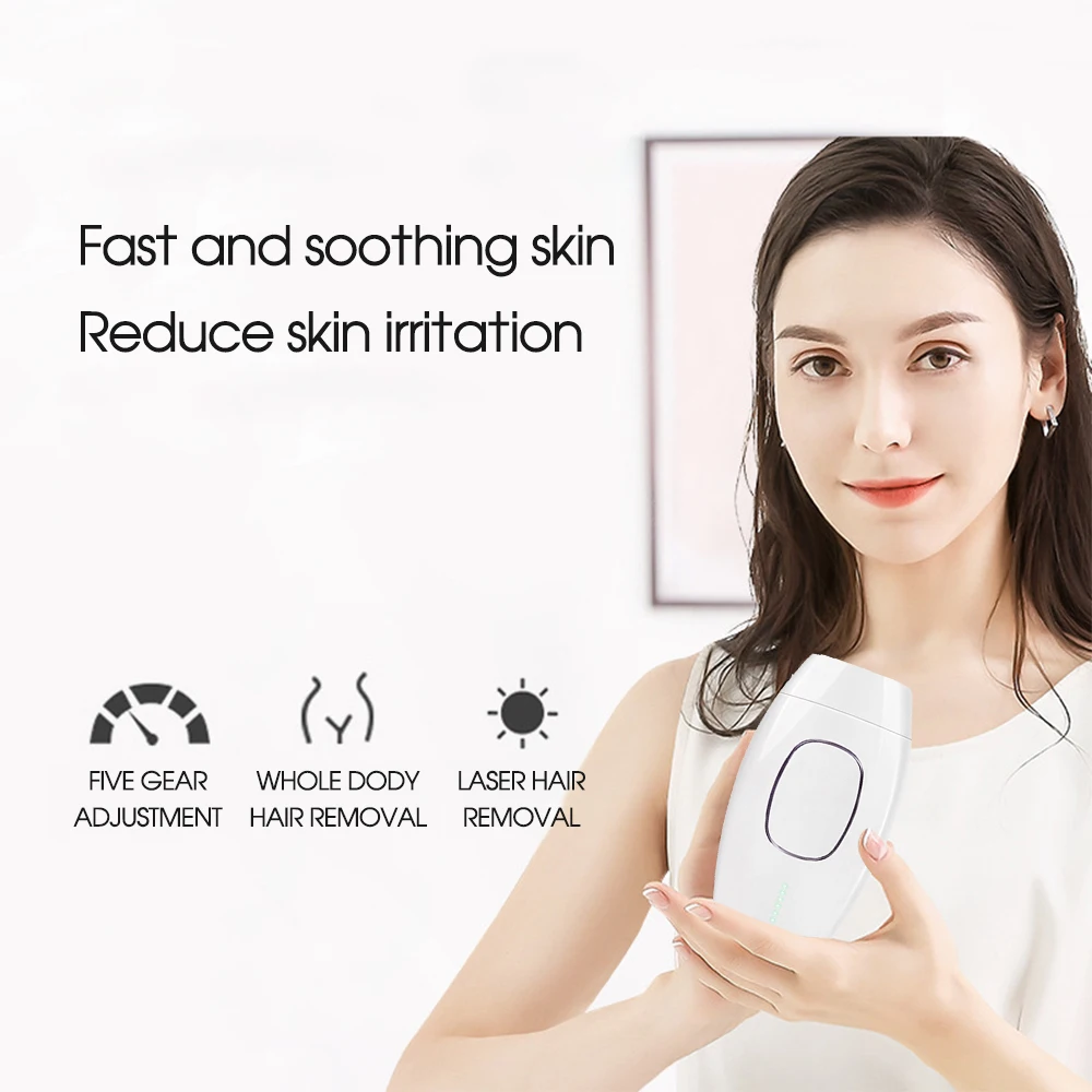 

IPL 500,000 Flash Depilator Pulses Permanent Laser Epilator Painless For Women Hair Removal Home Use Devices