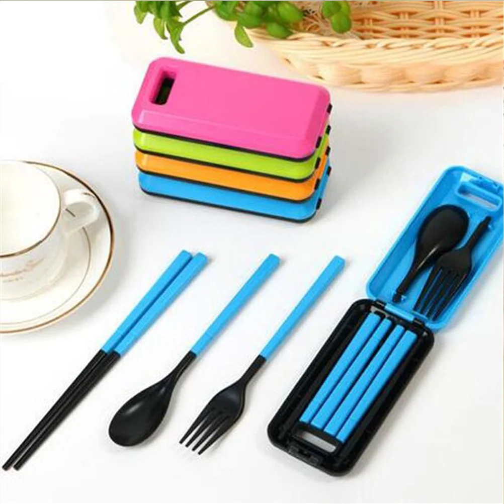 

1 Set of 3PCS Lightweight Portable Folding Dinnerware Tableware Set