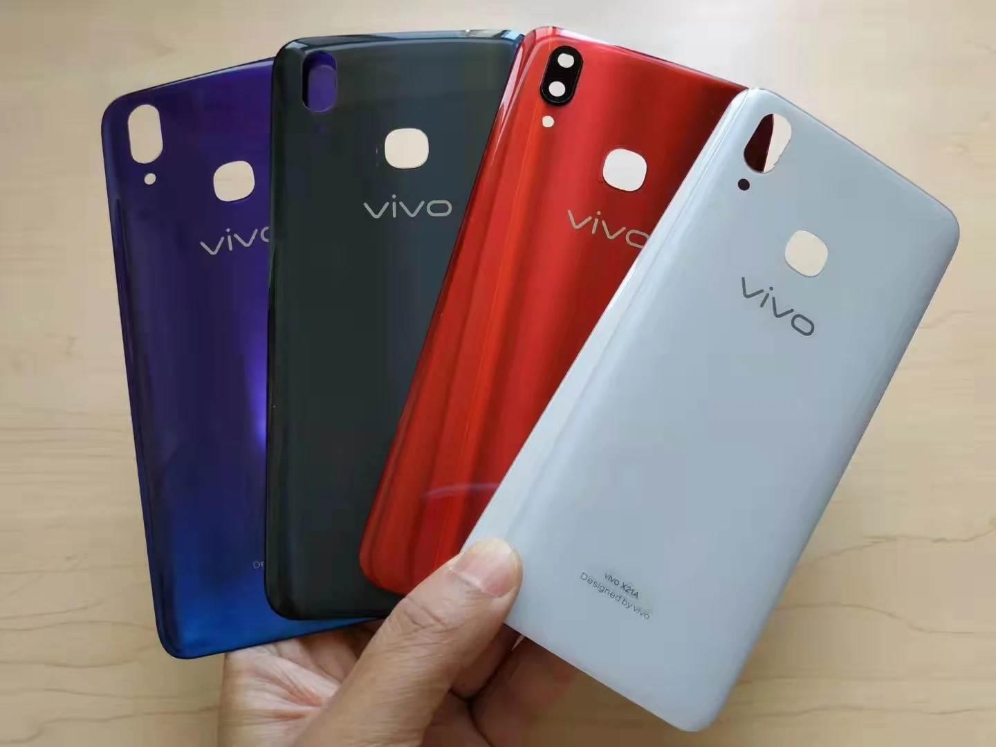

For VIVO X21 Battery Back Cover Rear Cover Housing Door For VIVO X 2 1 Back Case Replacement back version+ WithCamera Glass