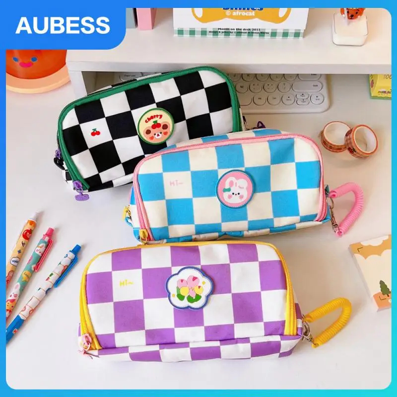 

Pencil Bag Multi Occasion Applications Minimalist Style Storage Bag Thickened Edge Wrapping High-capacity Pencil Case Pencil Box