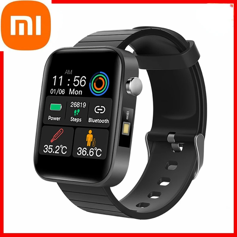 

Умные часы Xiaomi с измерением температуры тела, спортивный фитнес-трекер сна, часы с пульсометром для мужчин и женщин, умные часы
