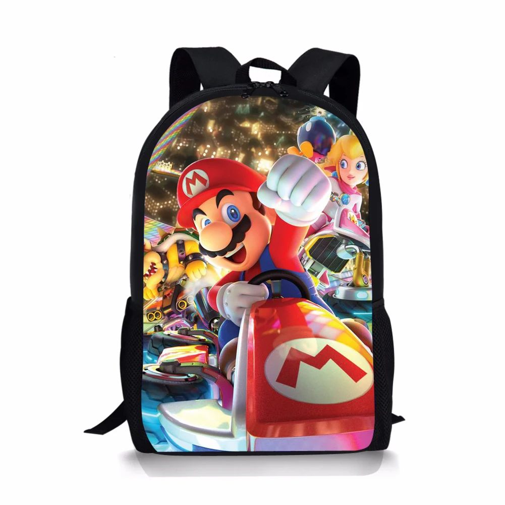 ADVOCATOR Super-Mario Print School Bags for Boys Customized Children's Backpack Mochilas Escolares Birthday Gift Free Shipping