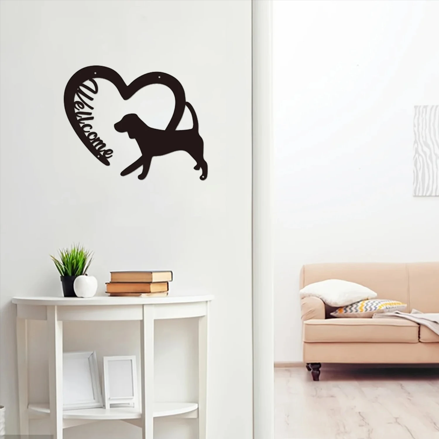 1 шт. украшение на стену из черного металла в сочетании с любовью силуэт железа