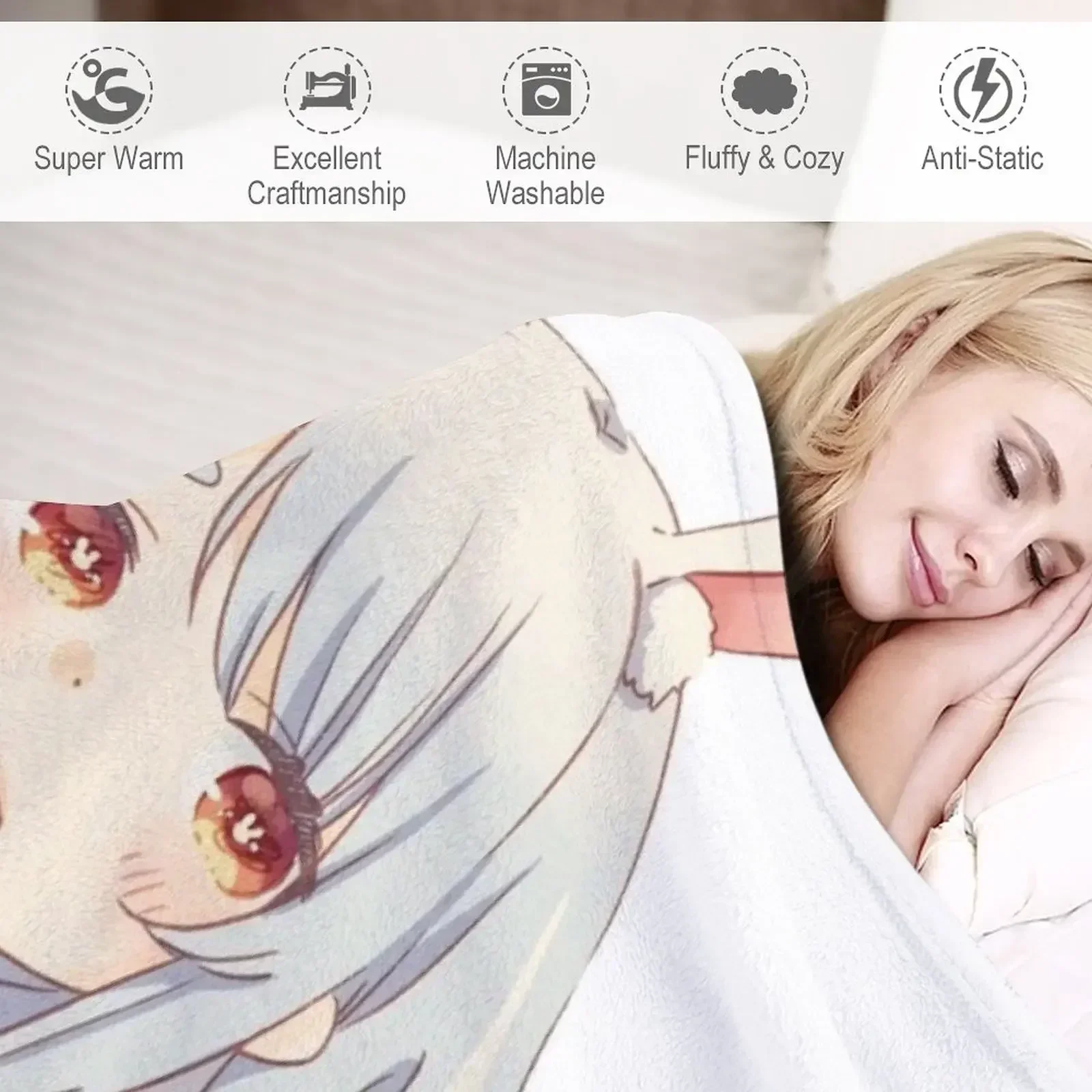 Одеяло Usada Pekora плюшевое