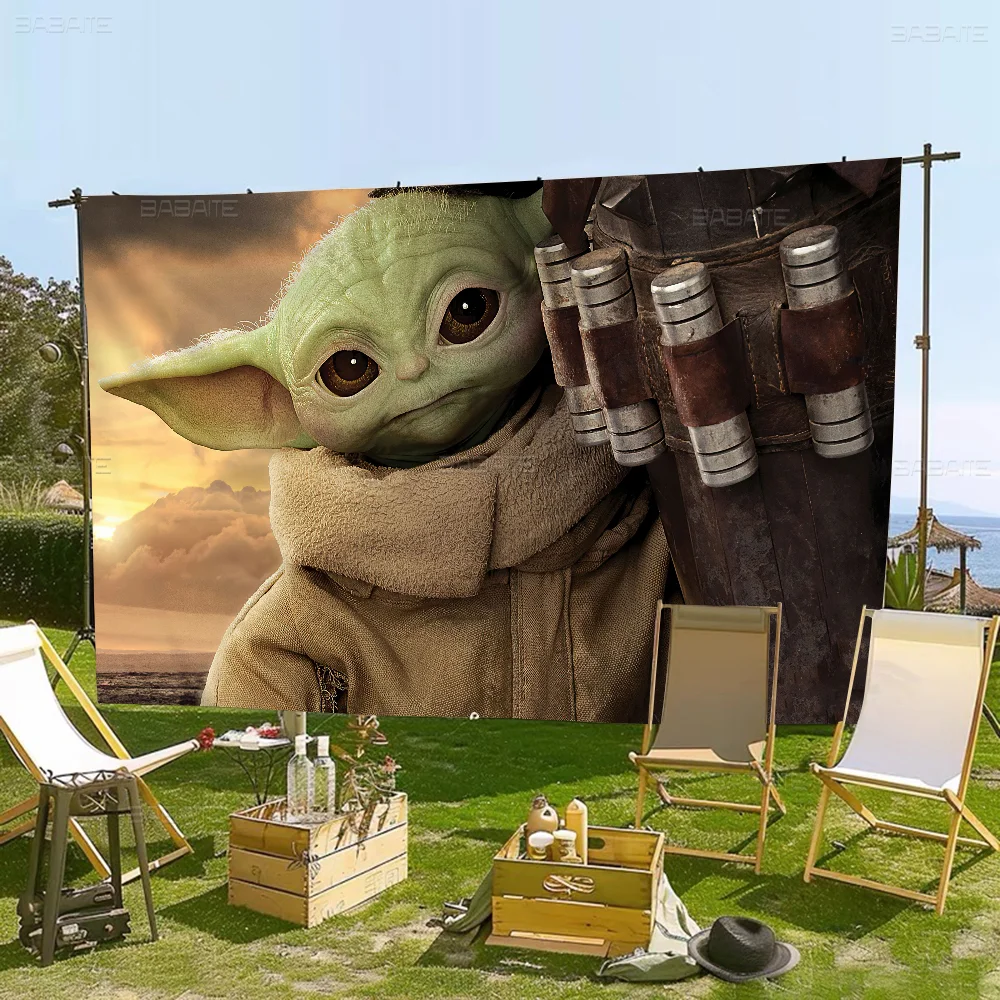 B-Baby-YodaS Large Size Shop Art Promotion Advertising Booth Flag Hanging Banners