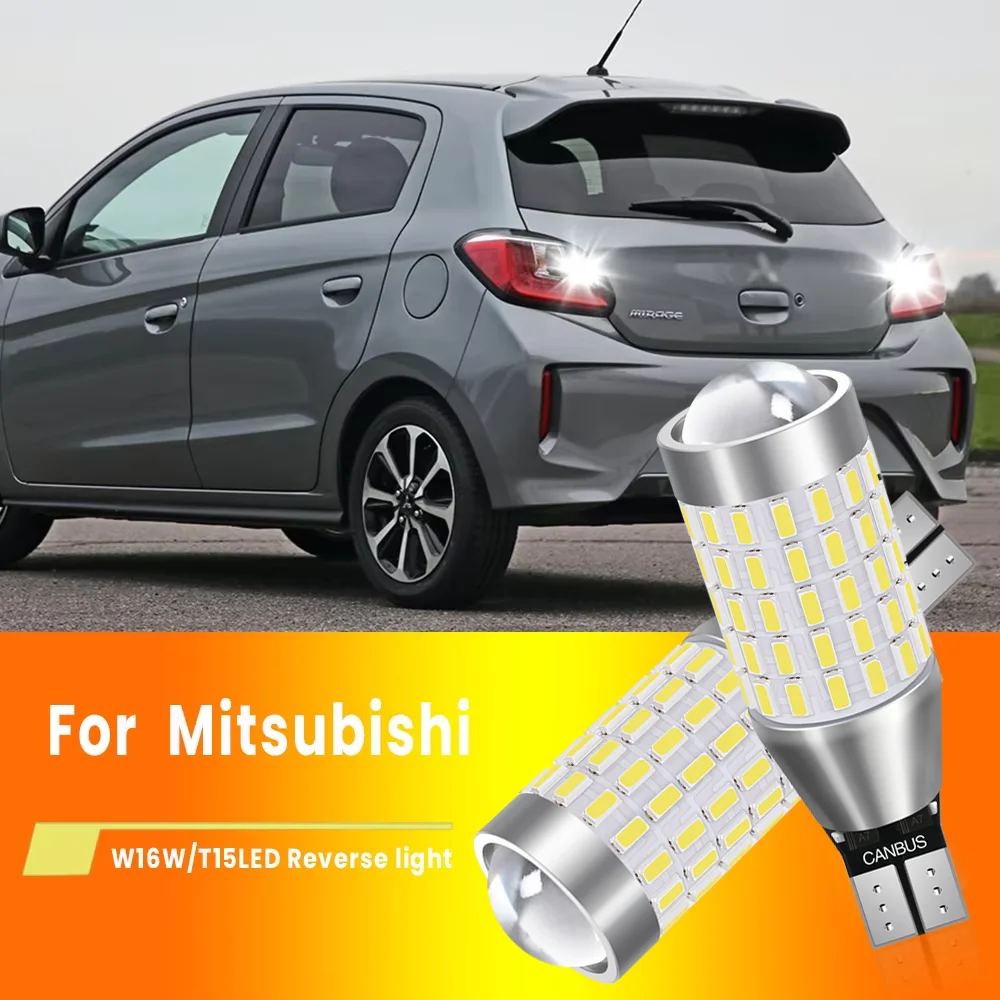 2 шт. светодиодные лампы T15 W16W 921 для Mitsubishi Ralliart Outlander ASX Mirage Lancer Evolution 10 9 Etc Lance