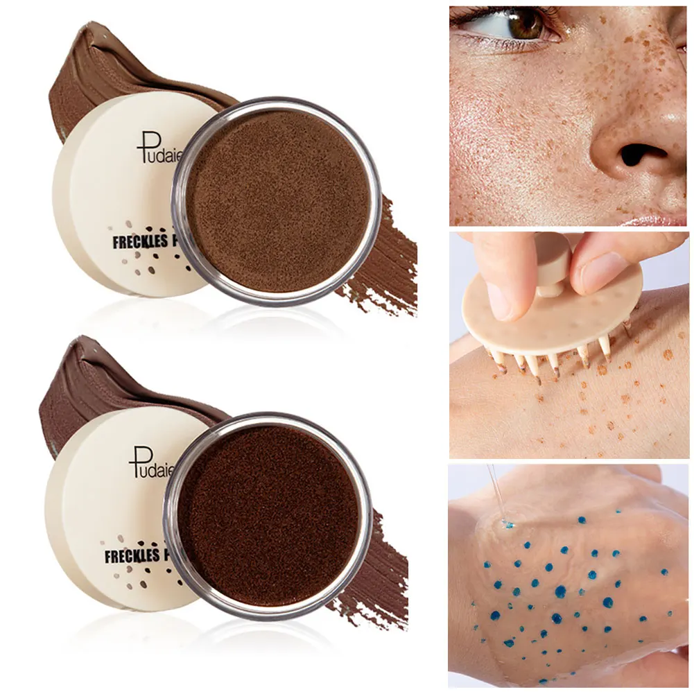 

Freckled Stamp Natural Fake Freckle Pen Liquid Stamp Kit Waterproof Dot Spot Pen Spot Freckle Air Cushion Women Cosmetics