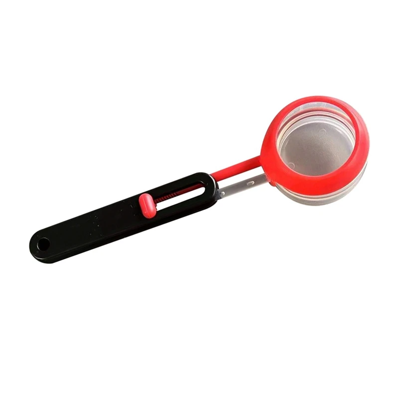 

Adjustable Lever Measuring Scoop,Markings Teaspoons Kitchen Cakes Powdered Milk Coffee Tools Powder Gadget