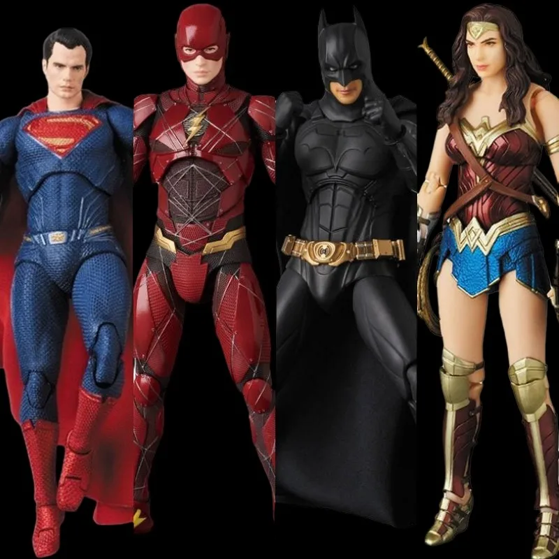 

16cm Dcu Justice League Figures Superhero Action Figurine Pvc Models Superhero Batman Cyborg Aquaman Statue Decor Toys Gifts