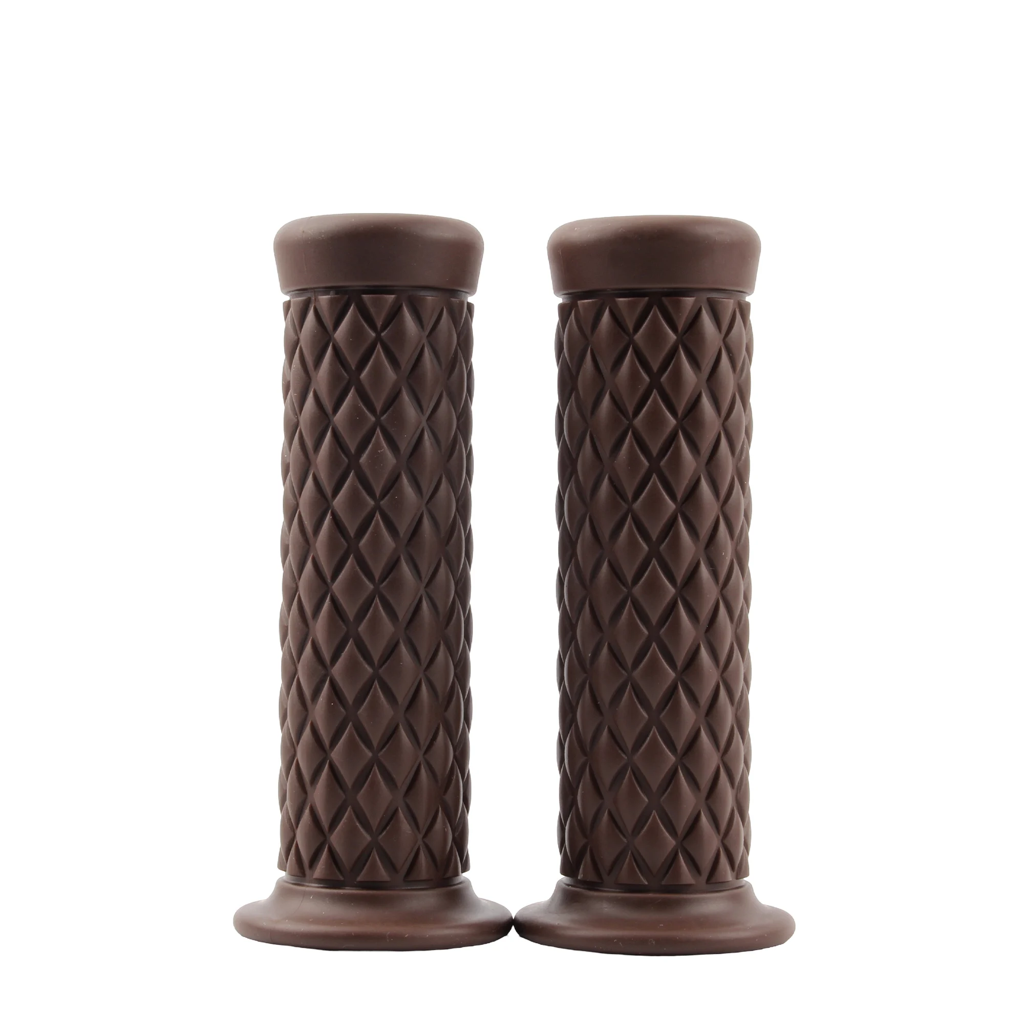 

Универсальные резиновые ручки в стиле ретро для мотоцикла, аксессуары для скутера Harley Cafe Racer Yamaha, мотоцикла, питбайка