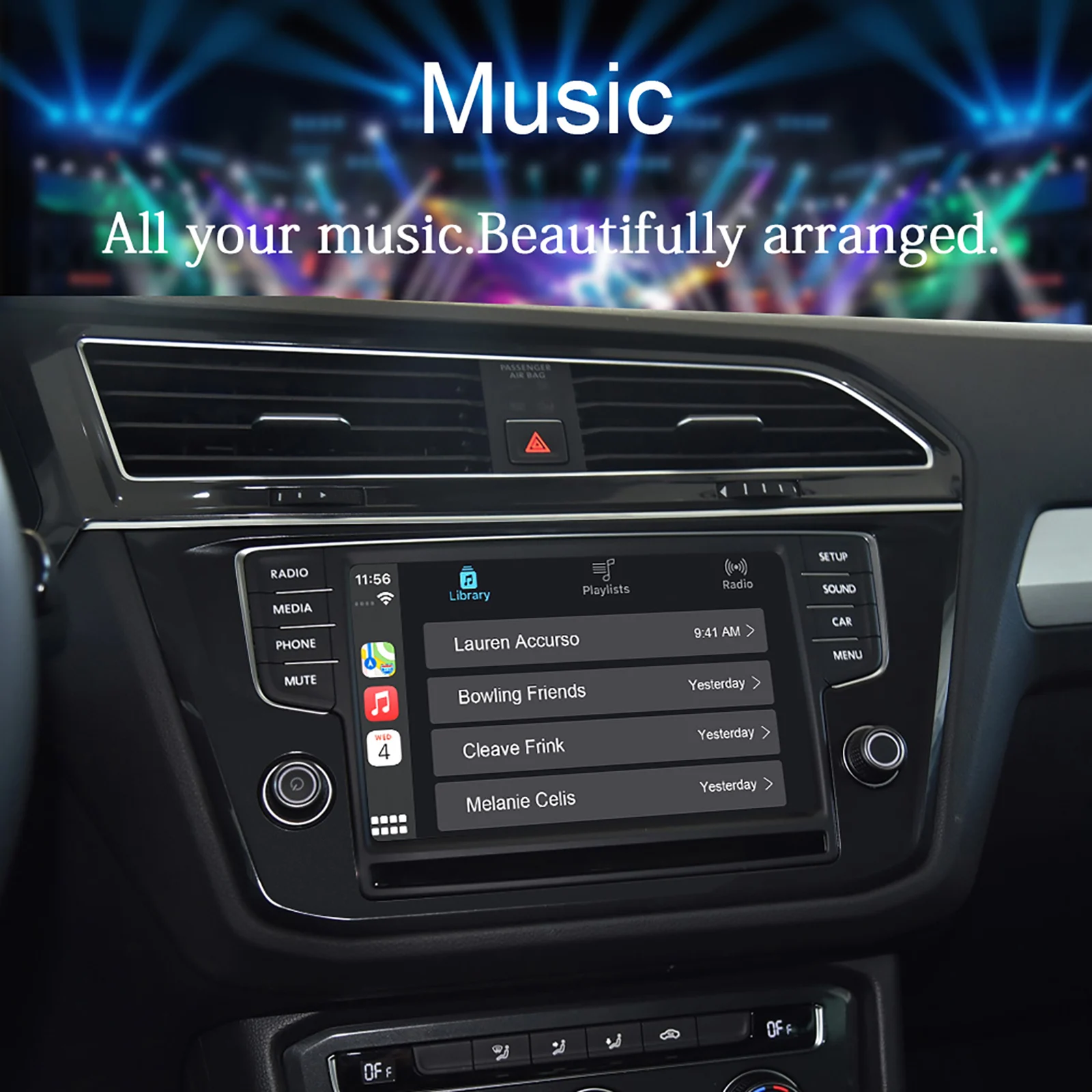 Беспроводной автомобильный модуль Carplay Android для VW Volkswagen MIB MIB2 Golf 7 Pole Tiguan Lamando Magotan