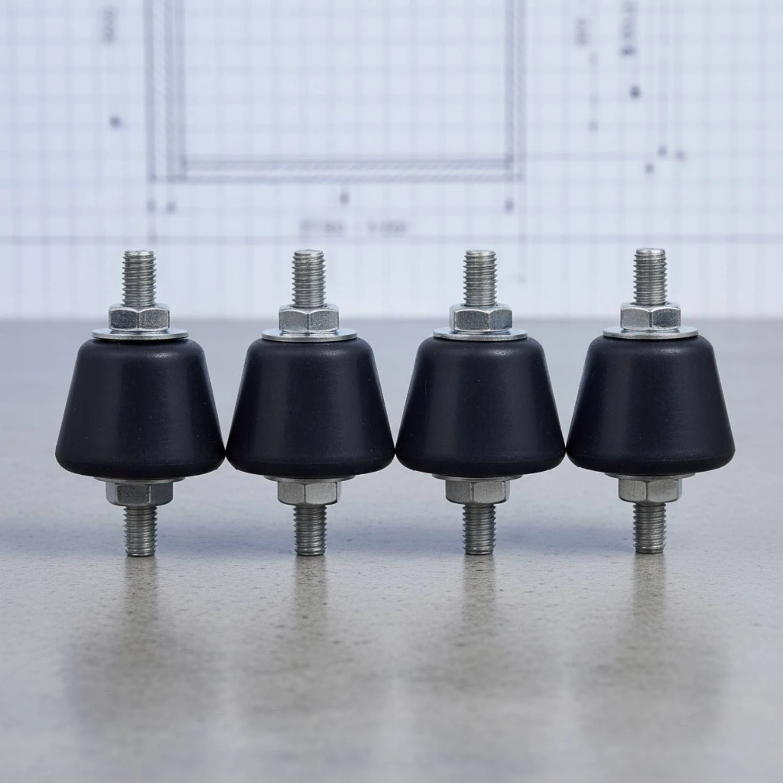Фото Комплект из 4 виброизоляционных опор для наружного блока с креплением Hex Fasteners №3