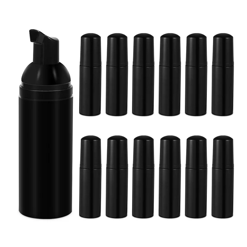 10Pcs 30ml 50ml Portable Foam Bottle Empty Black Pump bottle Cosmetic Lotion Soap Dispenser Matte Refillable Dispenser Bottles