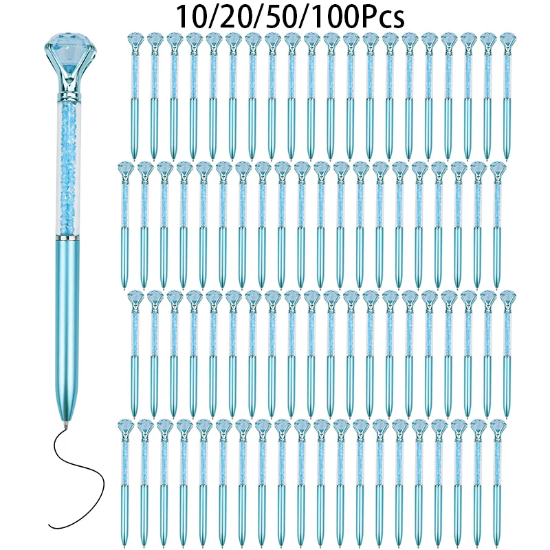 Блестящие шариковые ручки с кристаллами