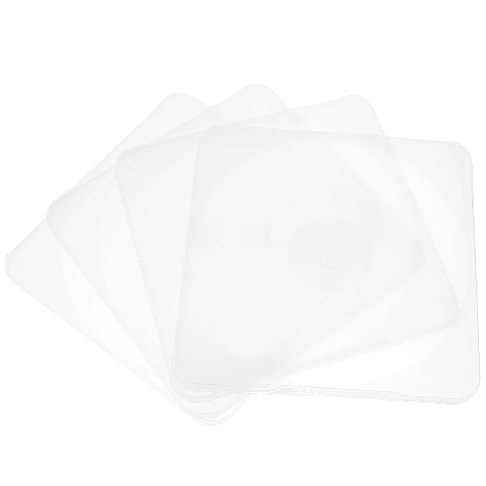 

4 шт., прозрачный чехол для хранения DVD, держатель для CD